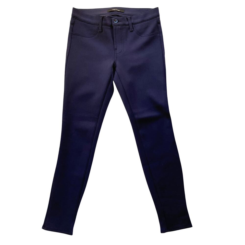 J Brand Super Skinny Scuba Leggings Size 28 Navy Blue Chic Y2K
